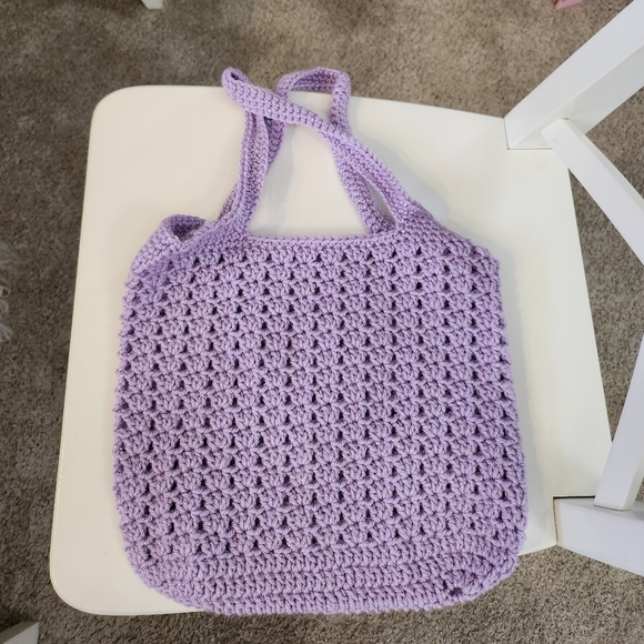 Crocheted Book Tote - Picture 1 of 2